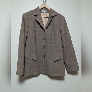 Aquarelle plaid blazer brand size 44